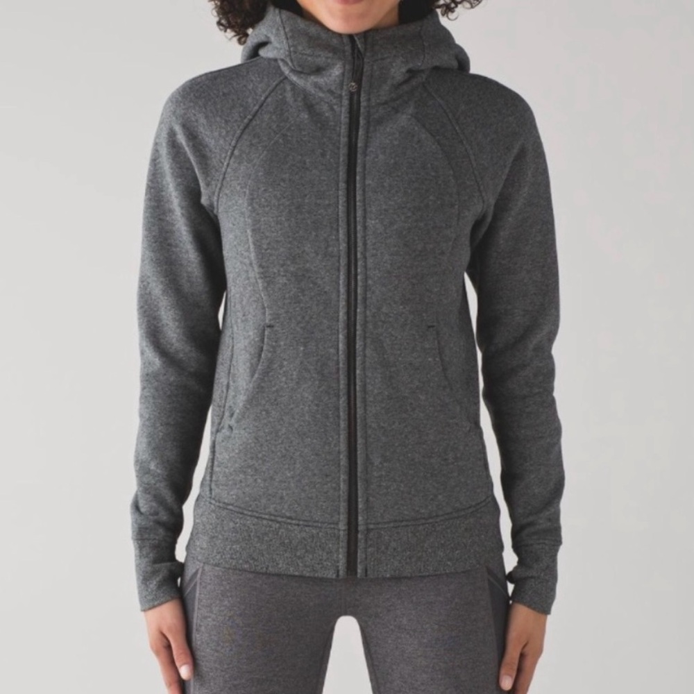 Lululemon Athletica Scuba Hoodie Size 4 Charcoal Full-Zip